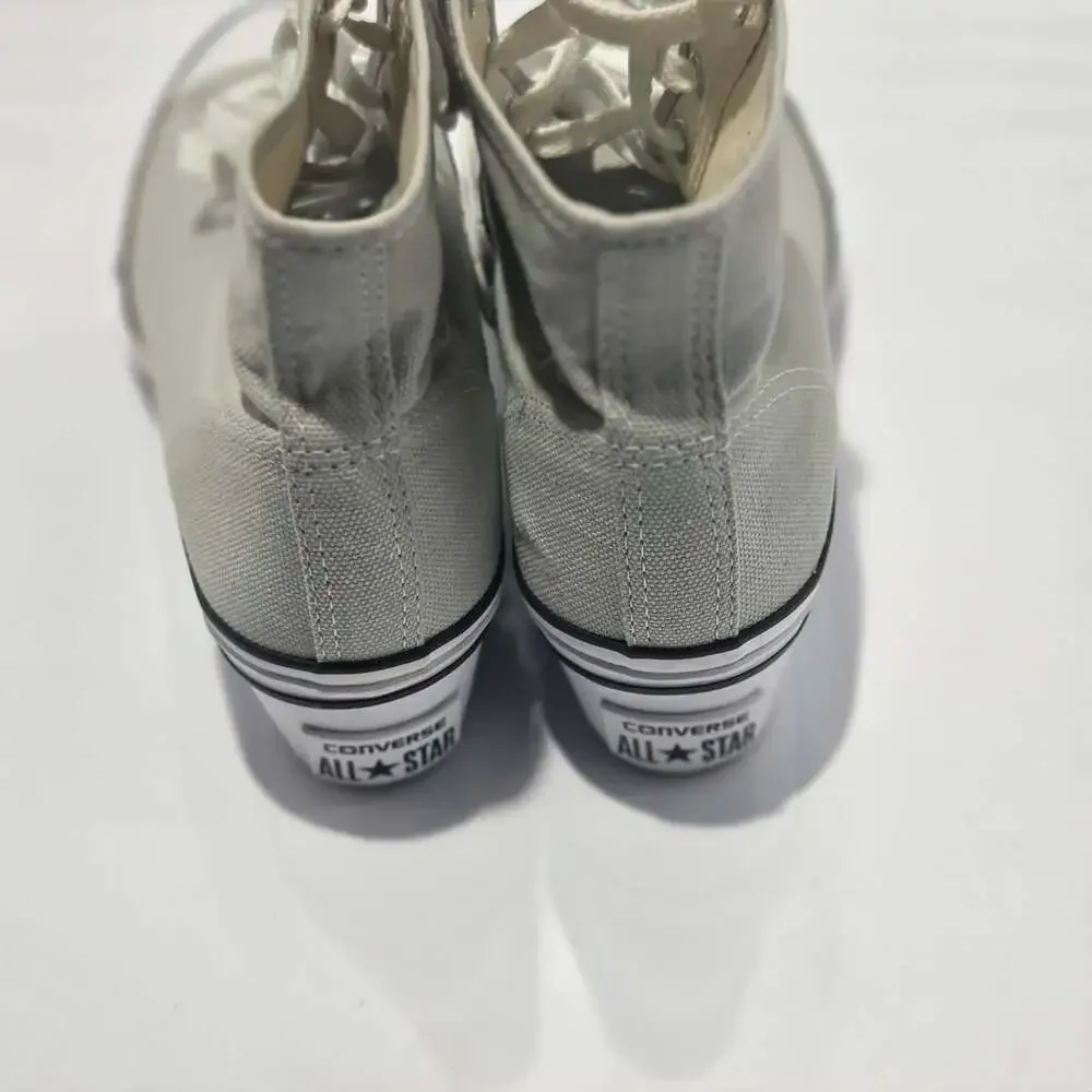 Converse Chuck Taylor All Star Hidden Wedge High Top Sneakers in Grey